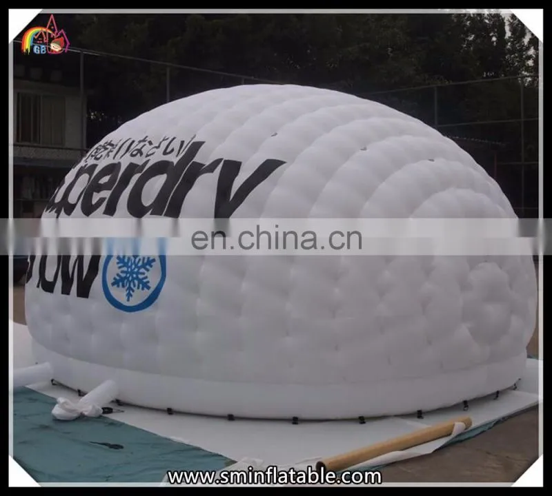 Promotion inflatable dome tent, inflatable camping igloo red tent for sale