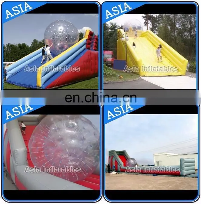 Zorb ball for bowling giant zorb lanes inflatable alley rack Inflatable zorb ball ramp