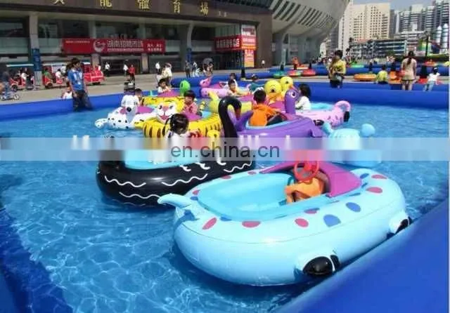 Inflatable pool with bumper boats/ bumper boat with water pool/ water pool