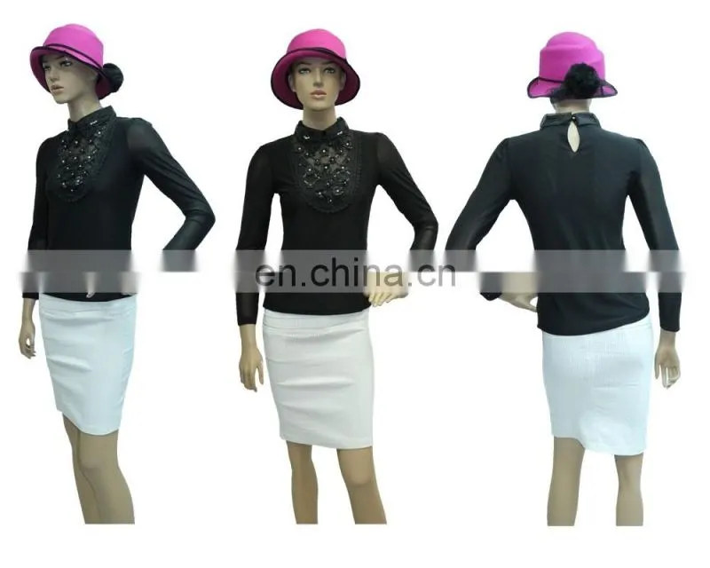 Latest blouse design pictures casual bottoming t shirt for woman