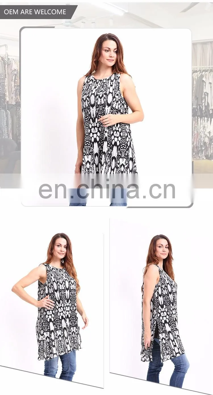 Black And White Latest Design Plain Chiffon Brand Classy Dress