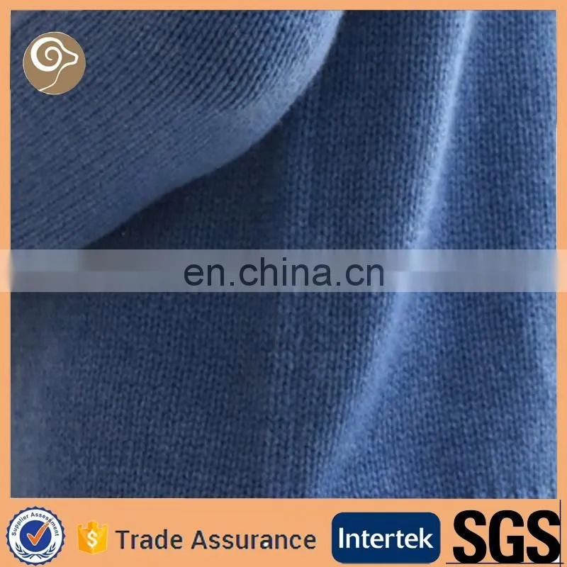O neck knitted wholesale long sleeve cashmere sweater women