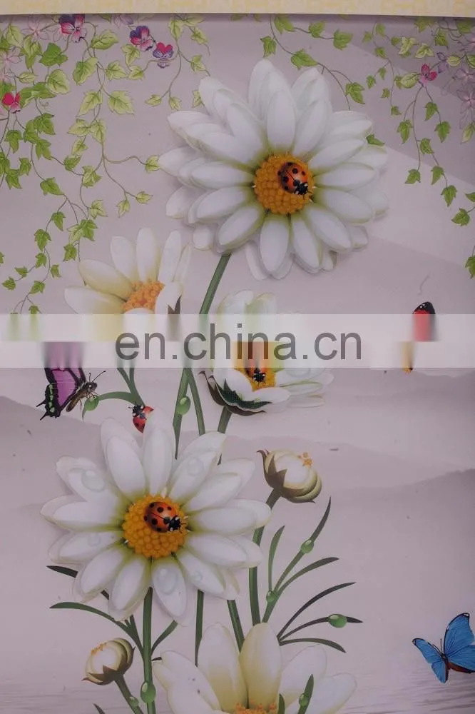 paper wall hanging picture with flower