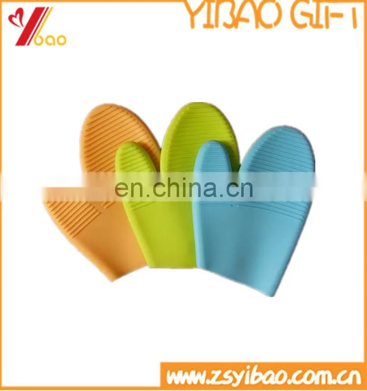 Customize food-grade BBQ heat resistant silicone baking gloves for cooking