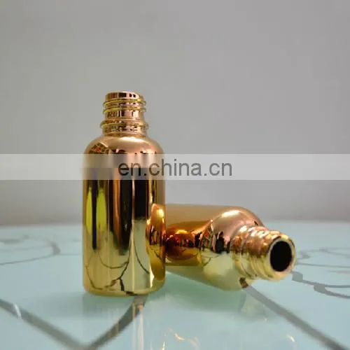 10-100ml gold essential oil bottle with cap