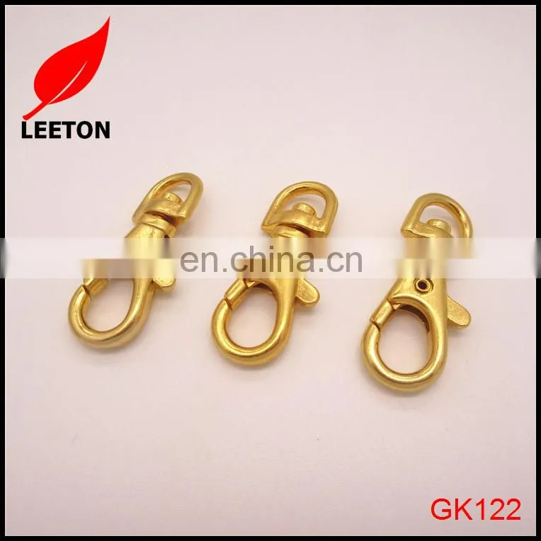 Factory supply small gold metal snap hook for bag