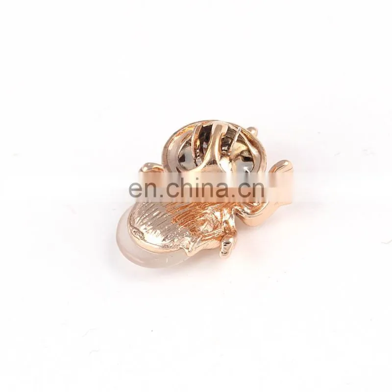 Factory wholesale buttons for garments sewing magnetic button women clothe collar rhinestone brooch