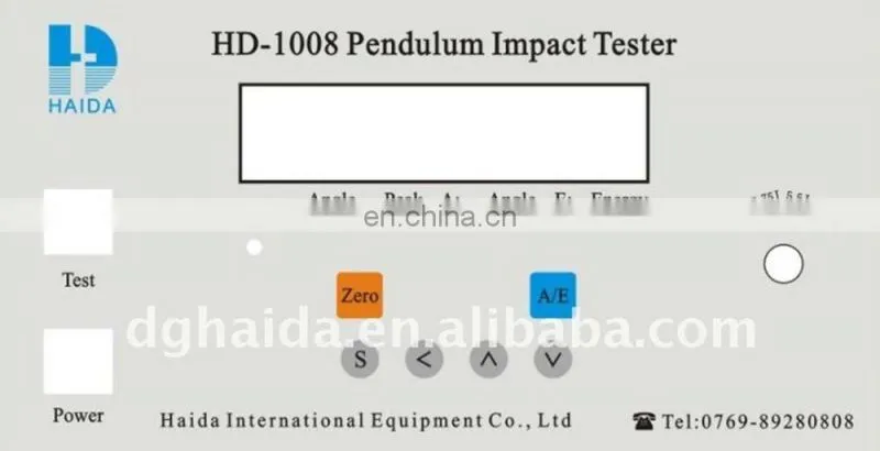 Charpy Impact Test Equipment / Charpy Impact Tester / Impact Testing Machine