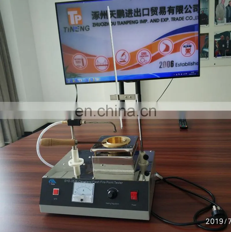 asphalt flash fire point tester, paraffin oil flash point tester, cleveland open up flash point tester
