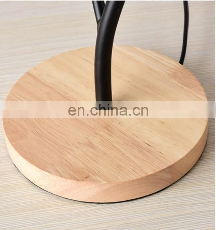 OEM lamp bedroom bedside wooden simple fashion table lamp bedroom reading lamp