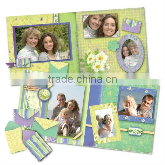 DIY Craft Set Green & Brown Lovely Fabulous Flowers Scrapbook Kit