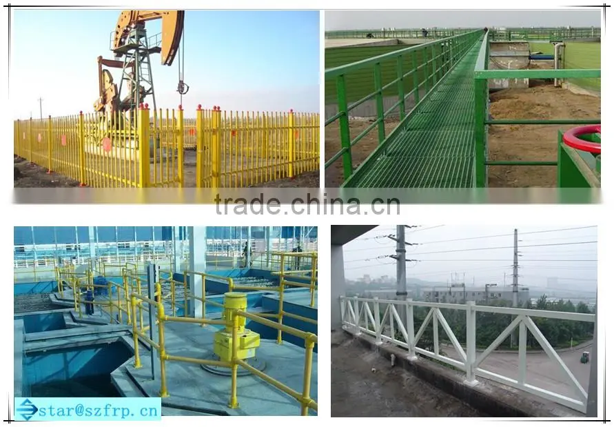 Glass fiber reinforced plastic FRP guardrail