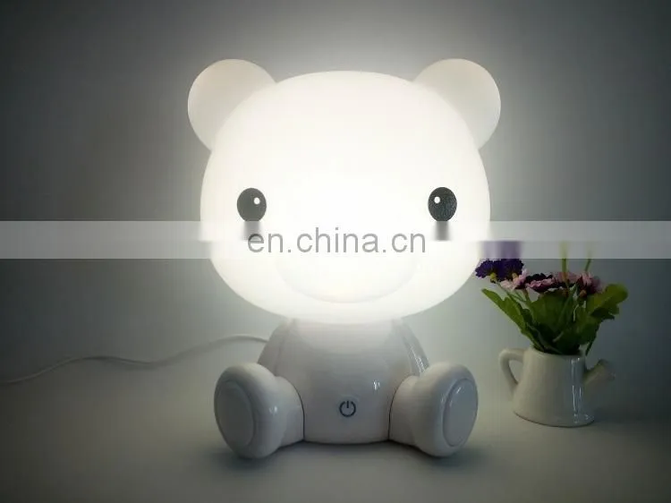 Most Popular Lovely Baby Room Light Cartoon Polar Bear Kids Bedside Lamp Night For Bedroom