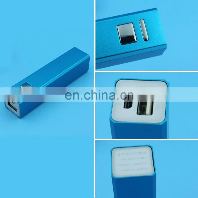 portable cute lipstick powerbank 2000mah christmas gift from express china