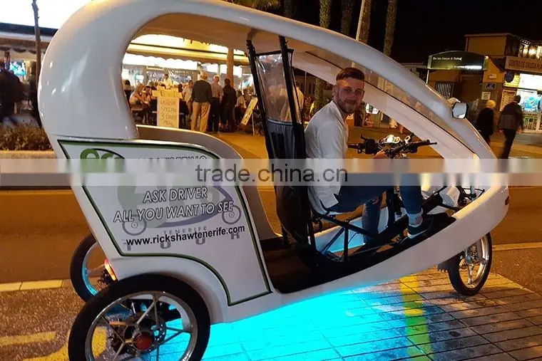 Electric pedicab 3 wheel car with bike motor