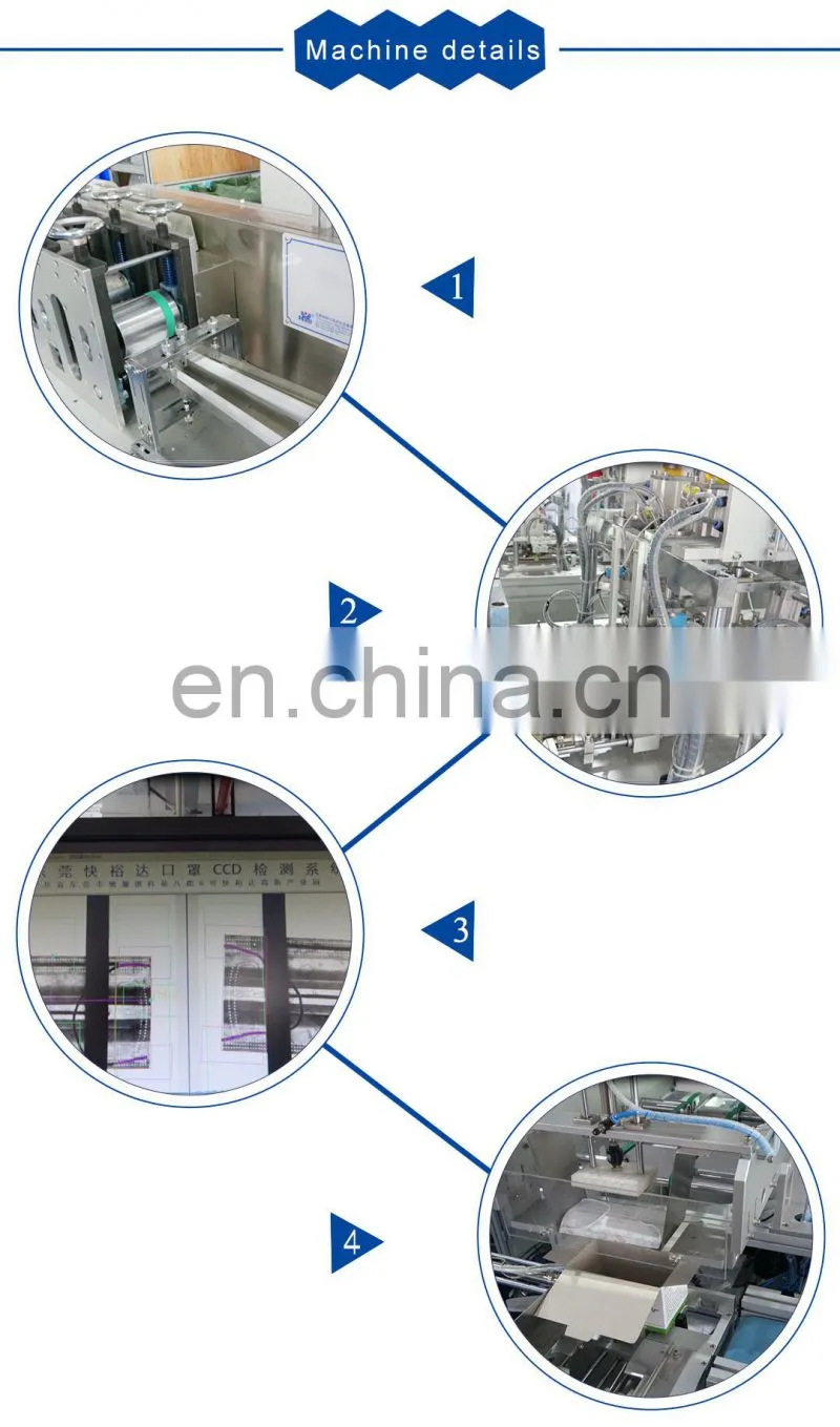 Automatic Mask Making Disposable Medical Surgical Face Mask Packing Machine