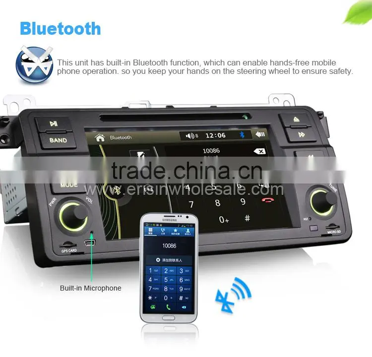 Erisin ES7246C The Newest 7 inch Single Din Touch Screen Car DVD Player for E46