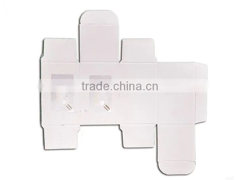 RFID inlay printable RFID packing paper box with antenna