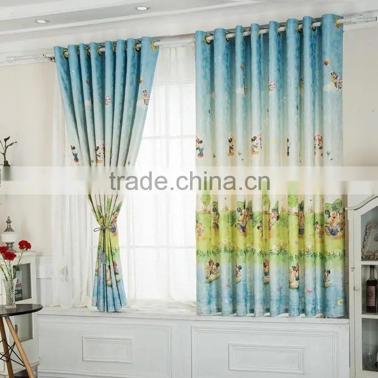 Fancy Printed curtains / Mickey curtain for children room