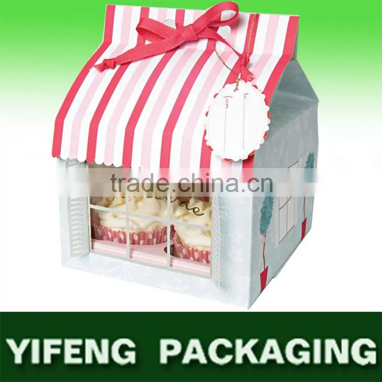 2016 Newest Design And Cheapest Factory Price Kraft Paper Cupcake Box