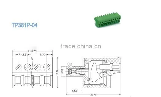 Plug-in Terminal Block plug type screw locking