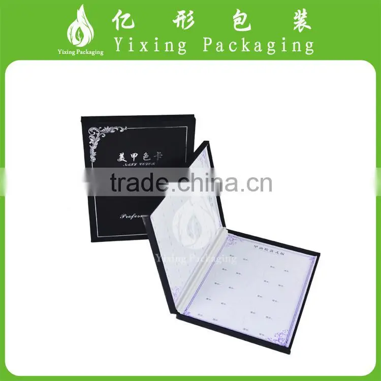 High quality handmade leather book shape packing for nail contributes presents