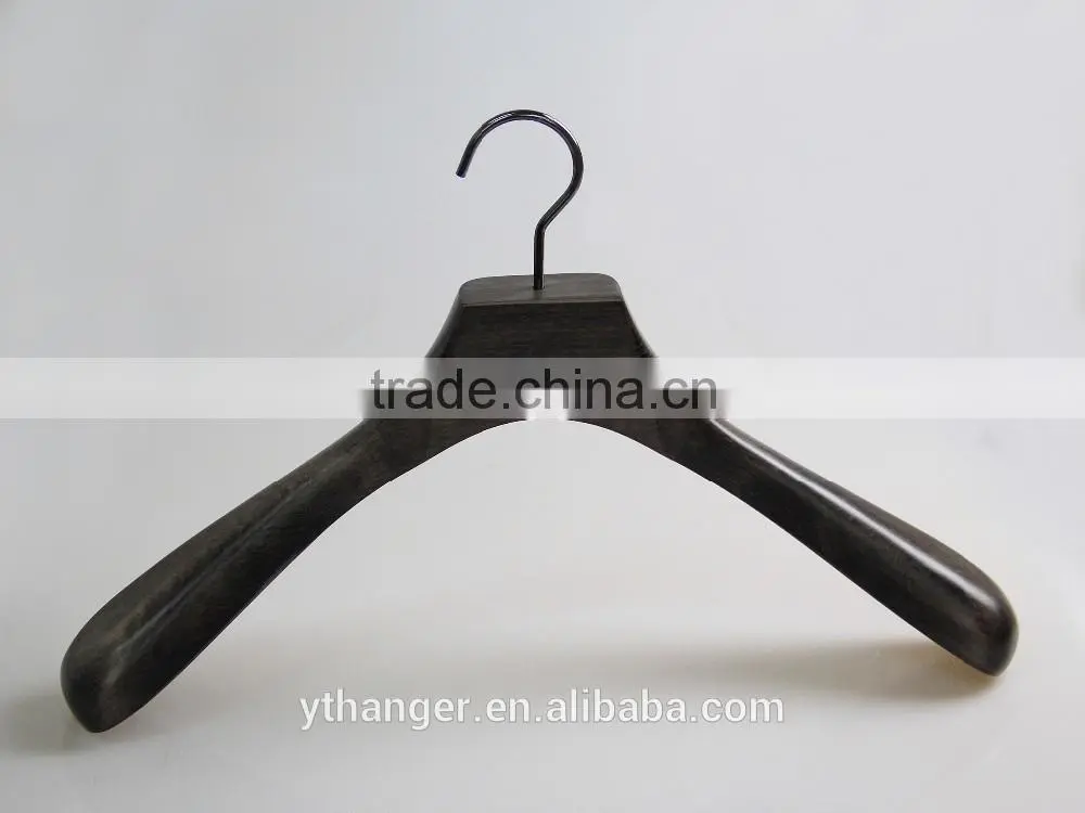 black high-end garment wooden hanger