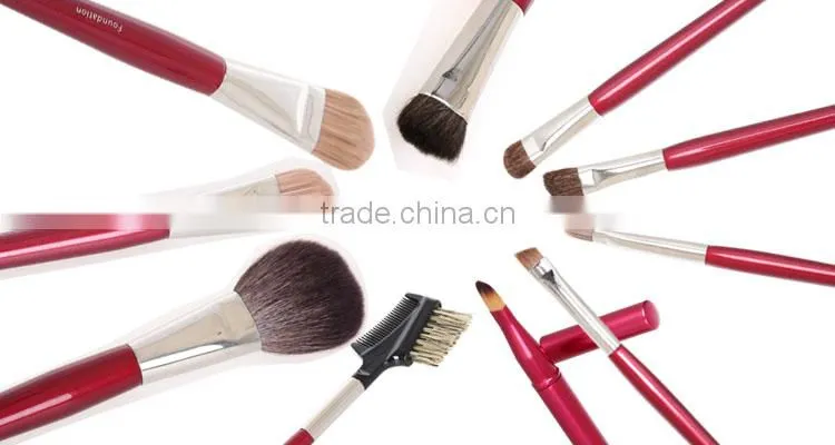 Professional 11pcs cosmetic makeup brush set