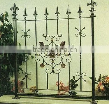 Ornamental and security iron fence for residence