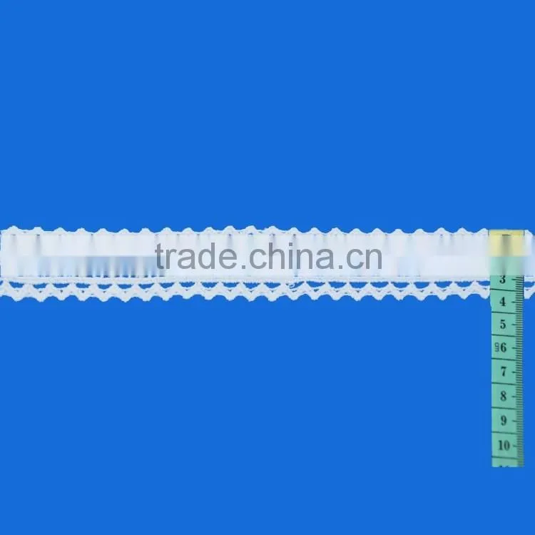 OEM/ODM service fashionable lace bar code textile necklace trim product