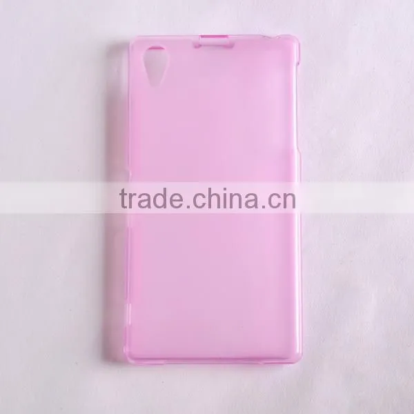 Cheap soft TPU mobile phone cover for Sony Z1