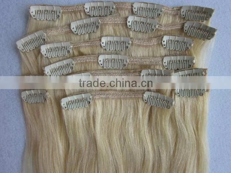 100% human clip on hair, different length and color, clips no painting off