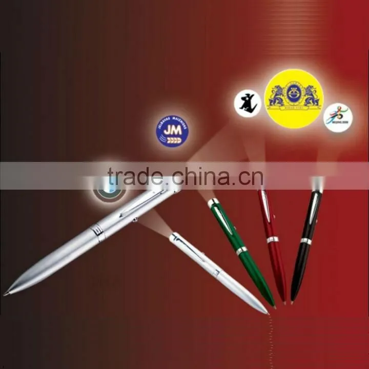 Office Stationery Led Projector Pen With Image Logo,ABS +aluminum Material led projector penLed Projector pen for gift,