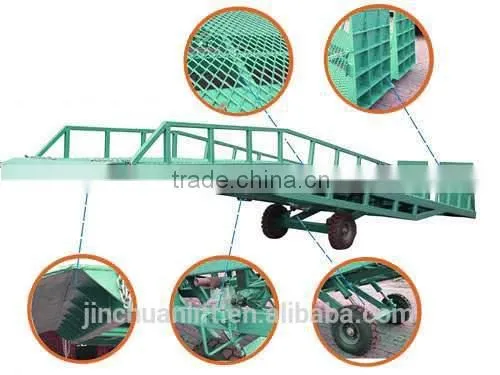 Loading ramp 10 Ton stable hydraulic mobile yard loading ramp