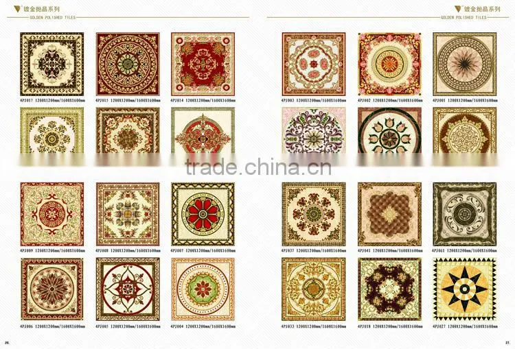 big size 2400x2400mm residential ceramic pictures of carpet tiles for floor