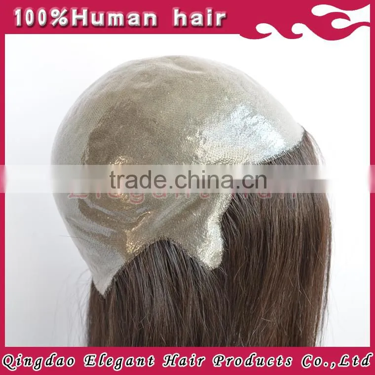 Natural straightly black malaysian remy hair thin skin full lace wigs