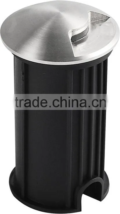 Stainless steel cover A/B/C led ground light 1W with tempered glass 10mm led ground lamp outdoor