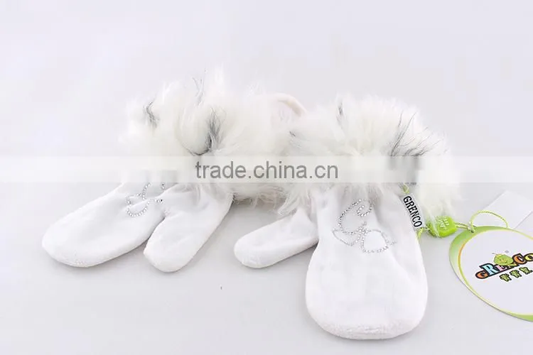 2015 Kids Winter Keep Warm Gloves Girl Pretty Halt Top Lint Gloves IN Different Colors