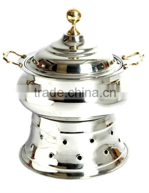 Steel Cheffing Dish, Wedding & Party utensils, food serving dish, hot keeping dish, Catering item, Hotel & Restaurant utensils