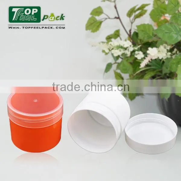 Round PP Plastic Big Capacity Jars for Facial Cream Mask Jar
