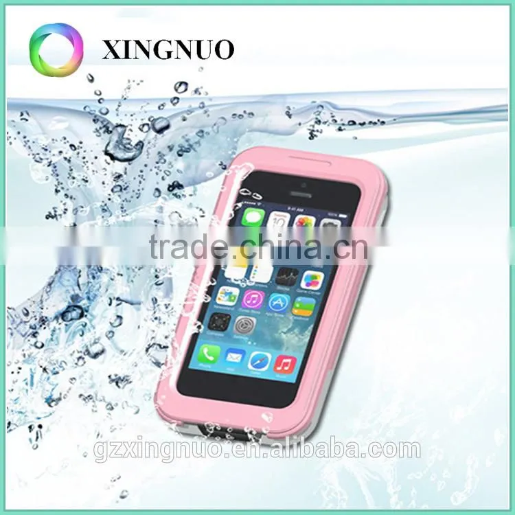 Fashion design clean pc silicone waterproof phone case for iphone 5