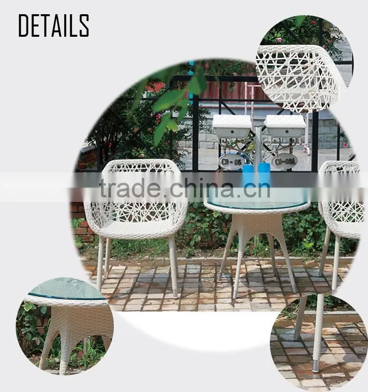 Cheap 3 Pcs Outdoor Wicker Balcony Rattan Garden Patio Furniture Set