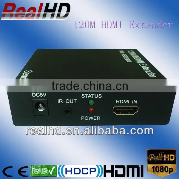 2016 China Hottest 16X16 120m Coax HDMI Extender with IR+RS232+Remoter