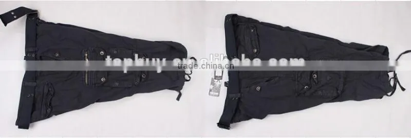 Men's washed cargo shorts with waistband in stock jeans