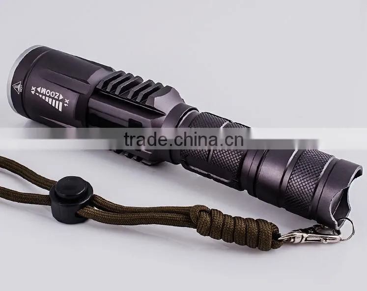18650 good quality multifunction USB outdoor lighting Defensive Flashlight T6 Zoom Focus LED flashlight rechargeable