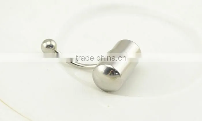 Stainless steel wholesale capsule belly button rings vibrating body jewelry