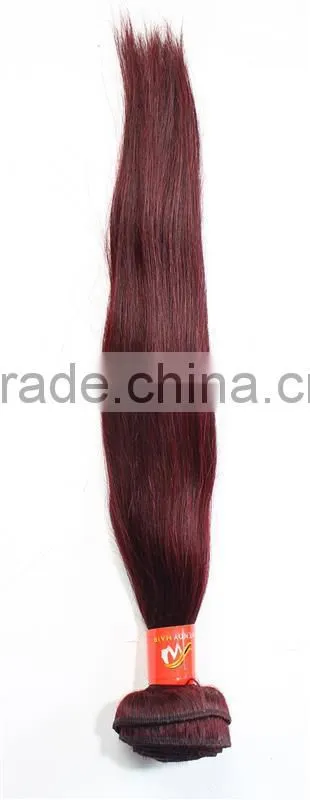 Straight 100% virgin peruvian unprocessed hair for trade show