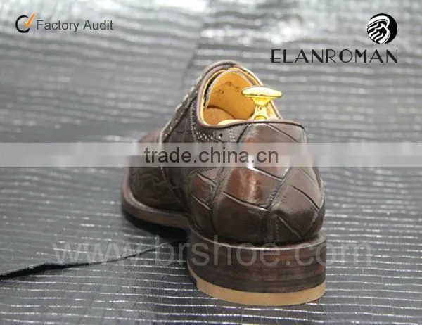 Classic handmade fashion crocodile leather shoes
