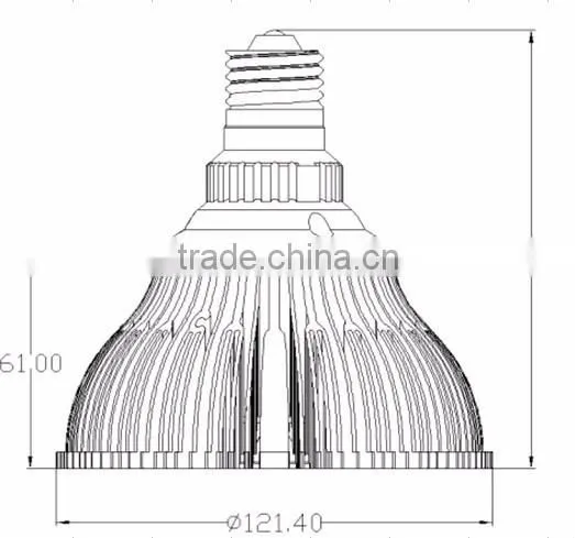 PAR38 E27 12X1W 12W led spotlight,downlight
