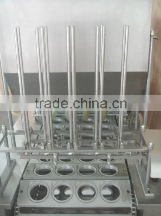 (Skype: hnlily07) 2 Cups Stainless Steel Automatic Filling and Sealing Machine for Pudding Jelly